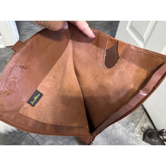 Sam Edelman Penny Tall boots athletic fit equestrian leather brown riding 10m - Picture 10 of 14